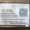 Ticket Card 1/1: 1991 Tony Gwynn Career Hit #1618 - Image 3