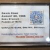 Ticket Card 1/2: 1988 David Cone One Hitter - Image 3