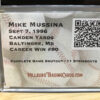 Ticket Card 1/1: 1996 Mike Mussina Career Win #90 - Image 3