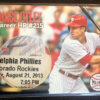 Ticket Card 1/1: 2013 Chase Utley Career HR #215 - Image 2