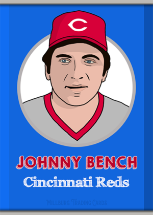 RC Cola Card : Johnny Bench / Reds