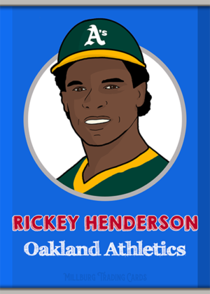 RC Cola Card : Rickey Henderson / Athletics