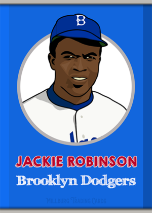 RC Cola Card : Jackie Robinson / Dodgers